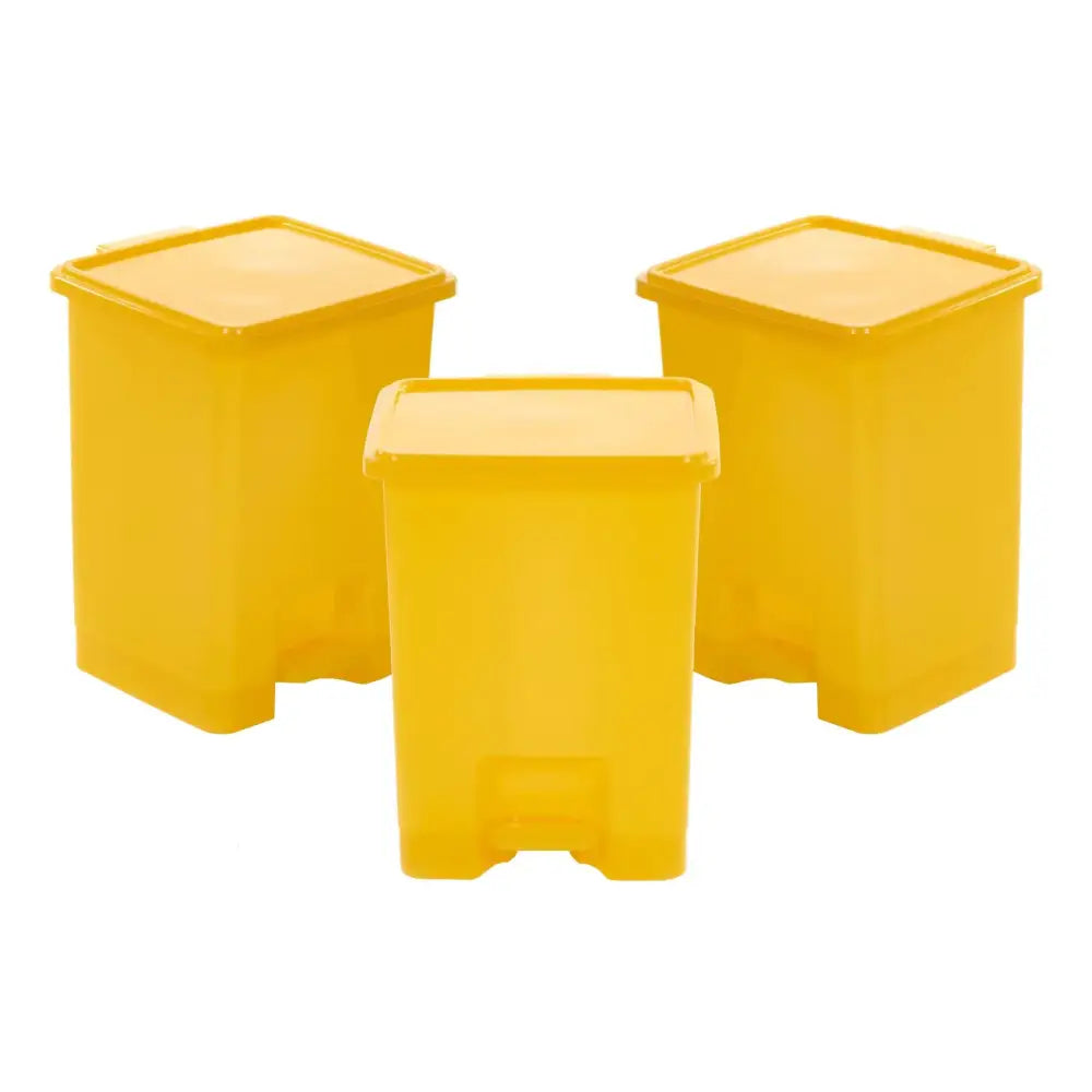 15l pedal bins - set of 3