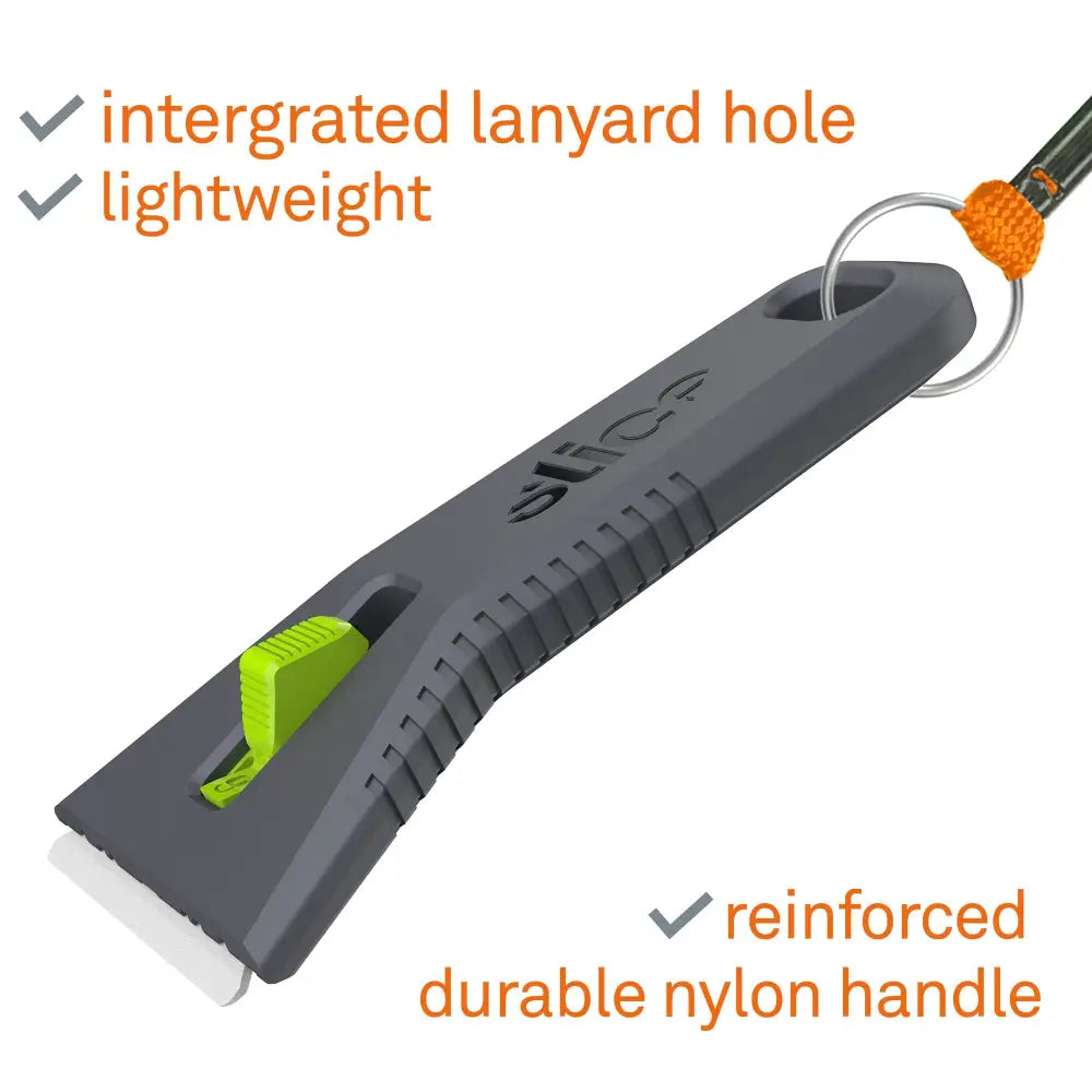 Slice auto-retractable utility scraper on lanyard