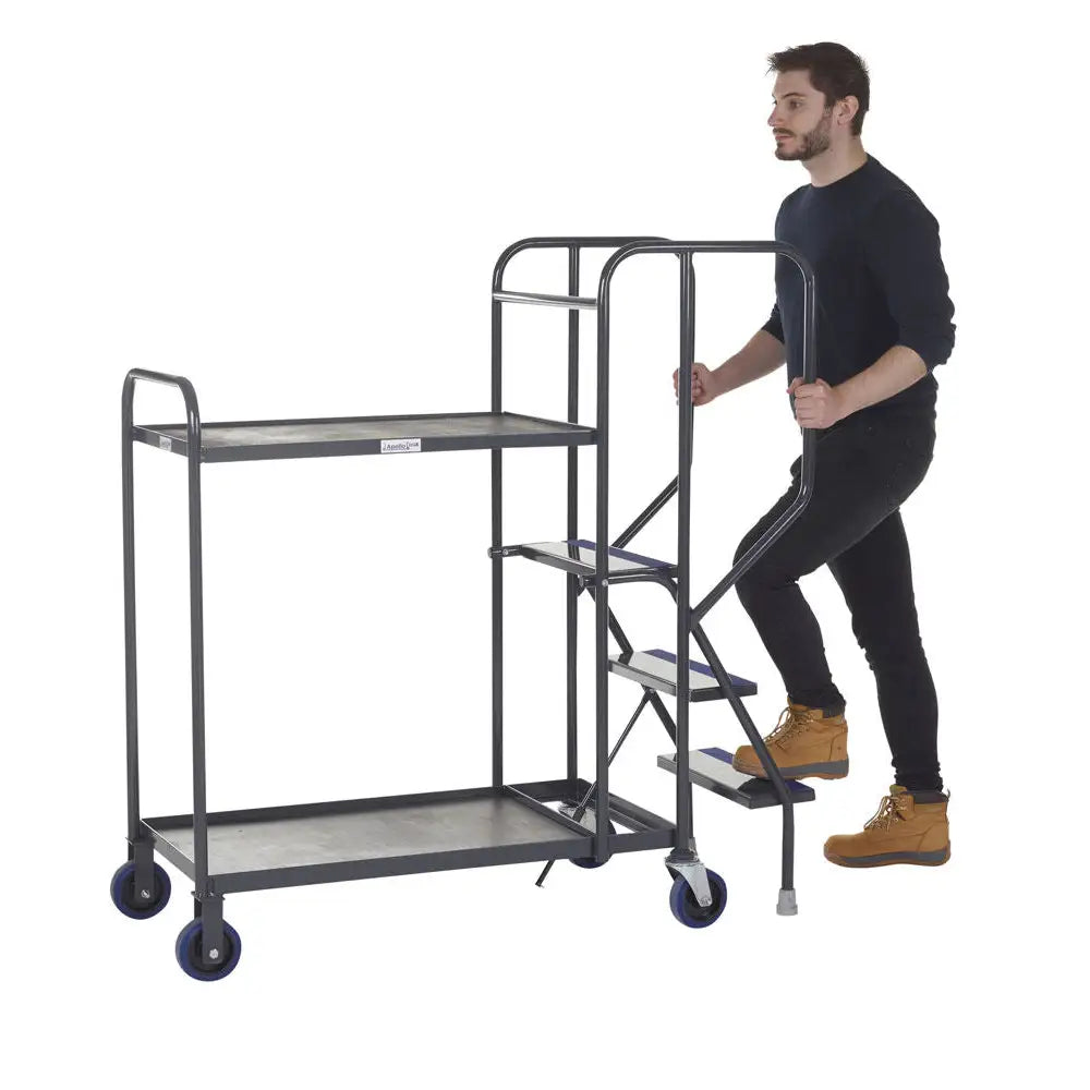 Apollo uk stepped picking trolleys