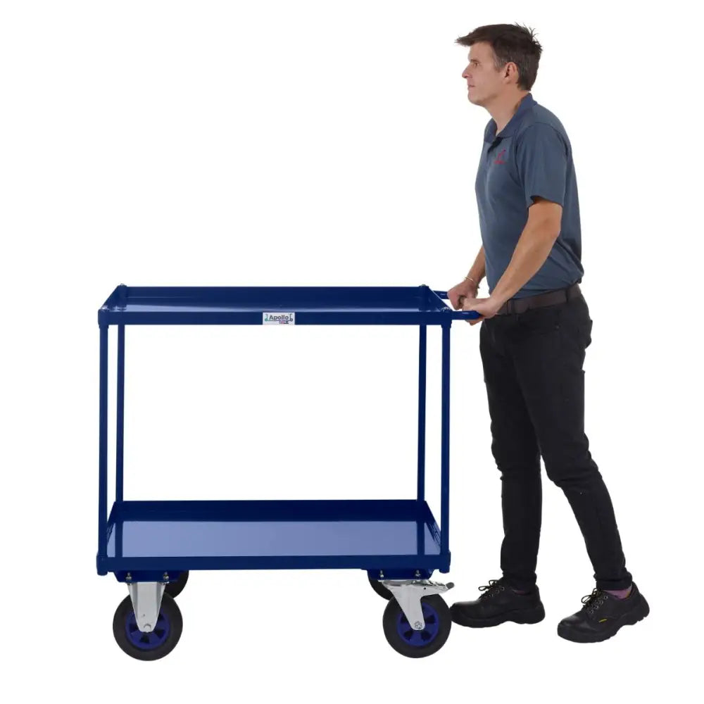 Apollo uk table top shelf trucks - steel shelves