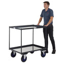Apollo uk table top shelf trucks - steel shelves