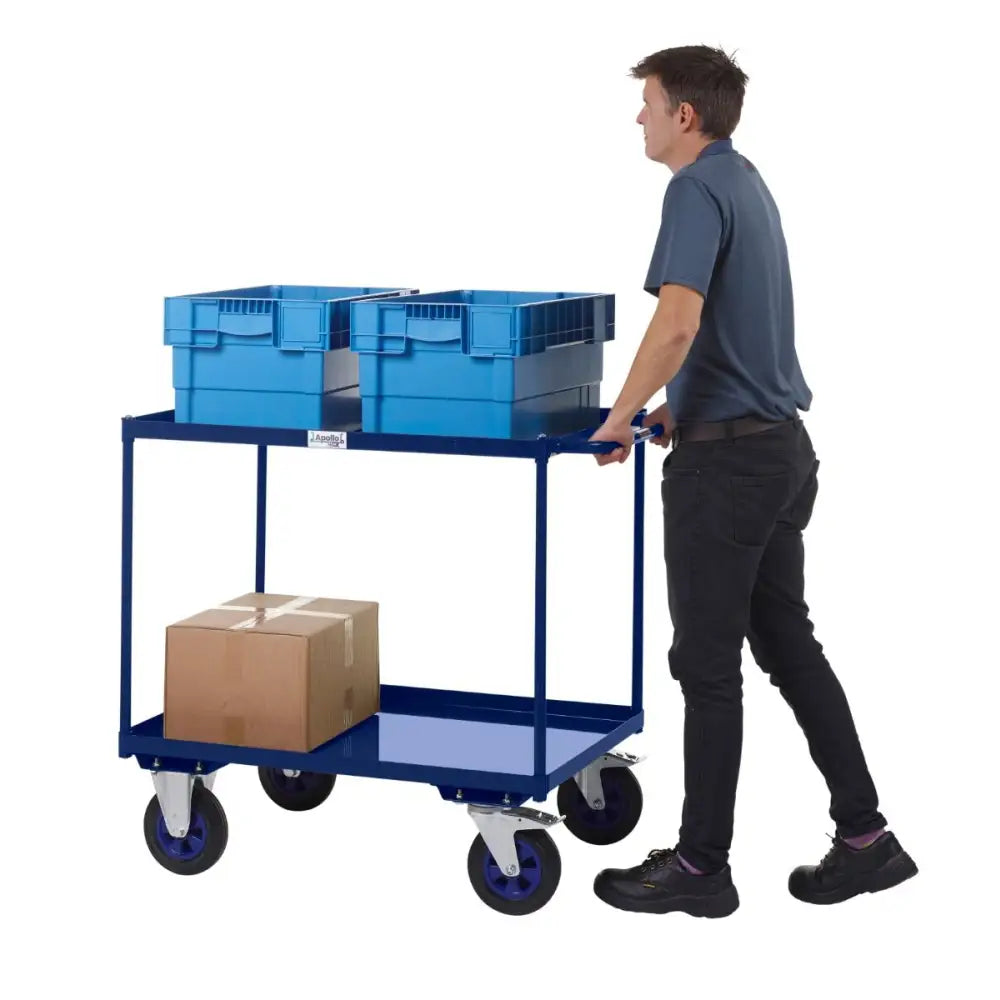 Apollo uk table top shelf trucks - steel shelves