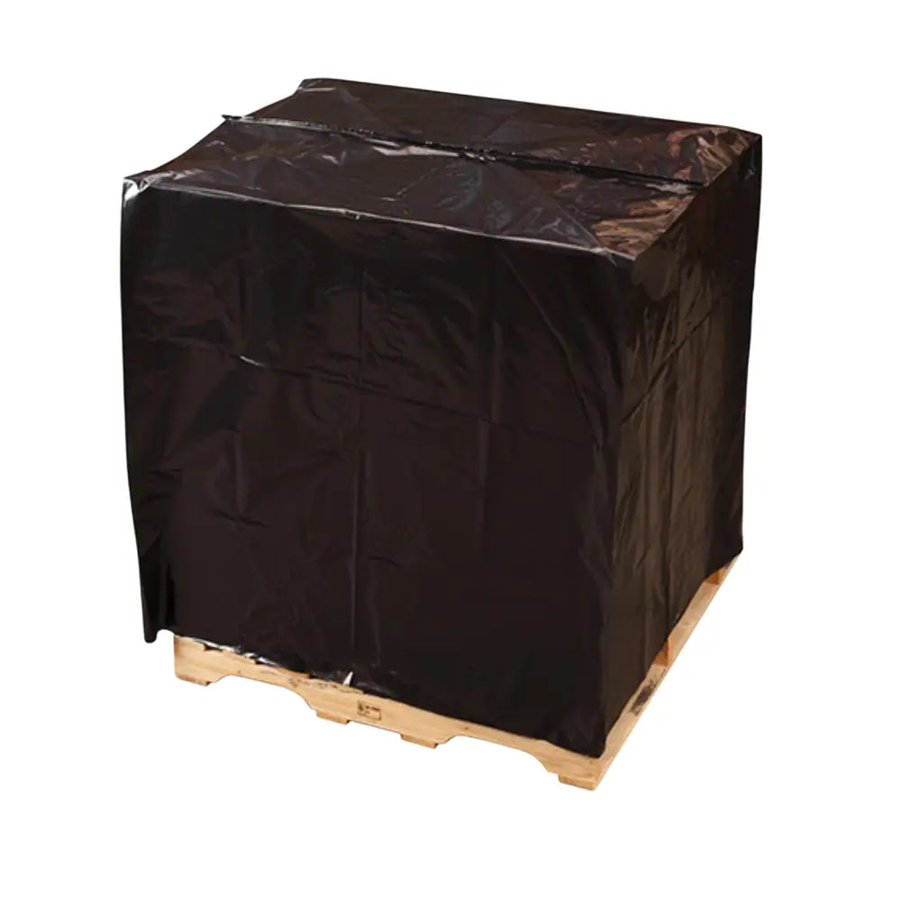 Black polythene pallet centrefold top covers 900/1800mm x 1800mm