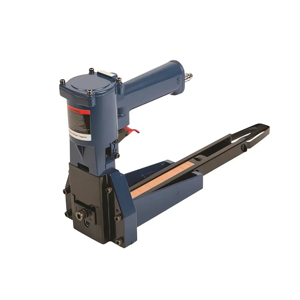 Carton top pneumatic closing stapler