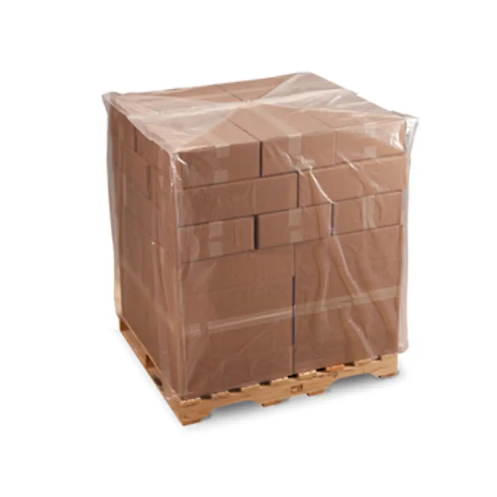 Clear polythene pallet centrefold top covers 900/1800mm x 1800mm