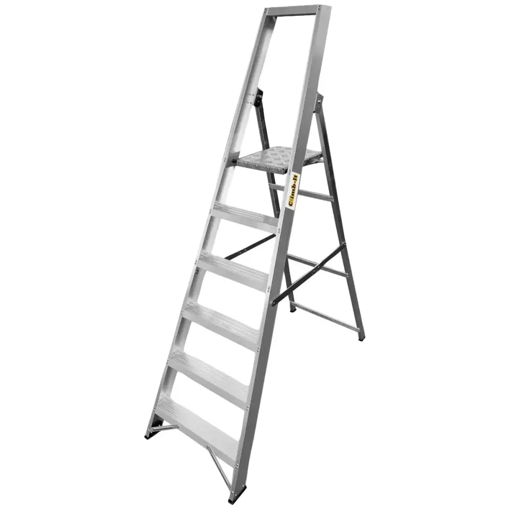 Climb-it aluminium platform stepladders