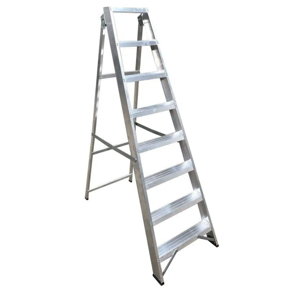 Climb-it aluminium swingback stepladders