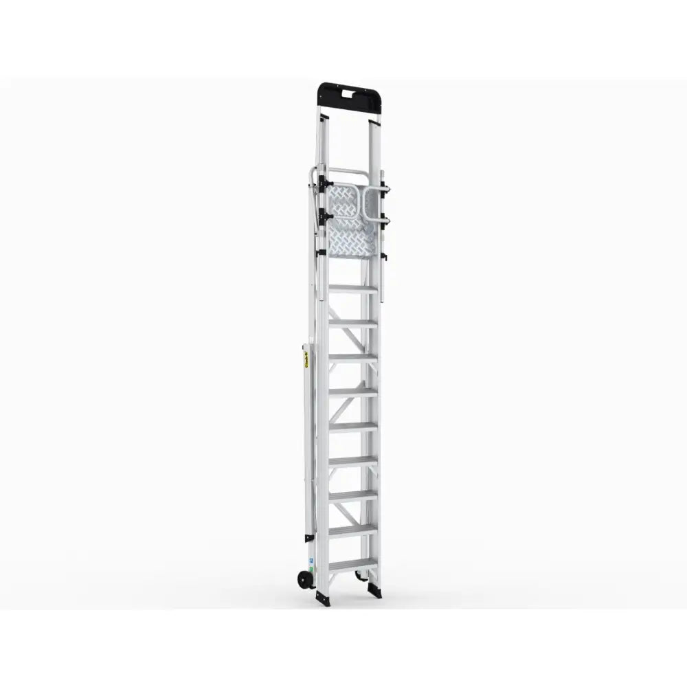Climb-it large platform folding steps with safety gates