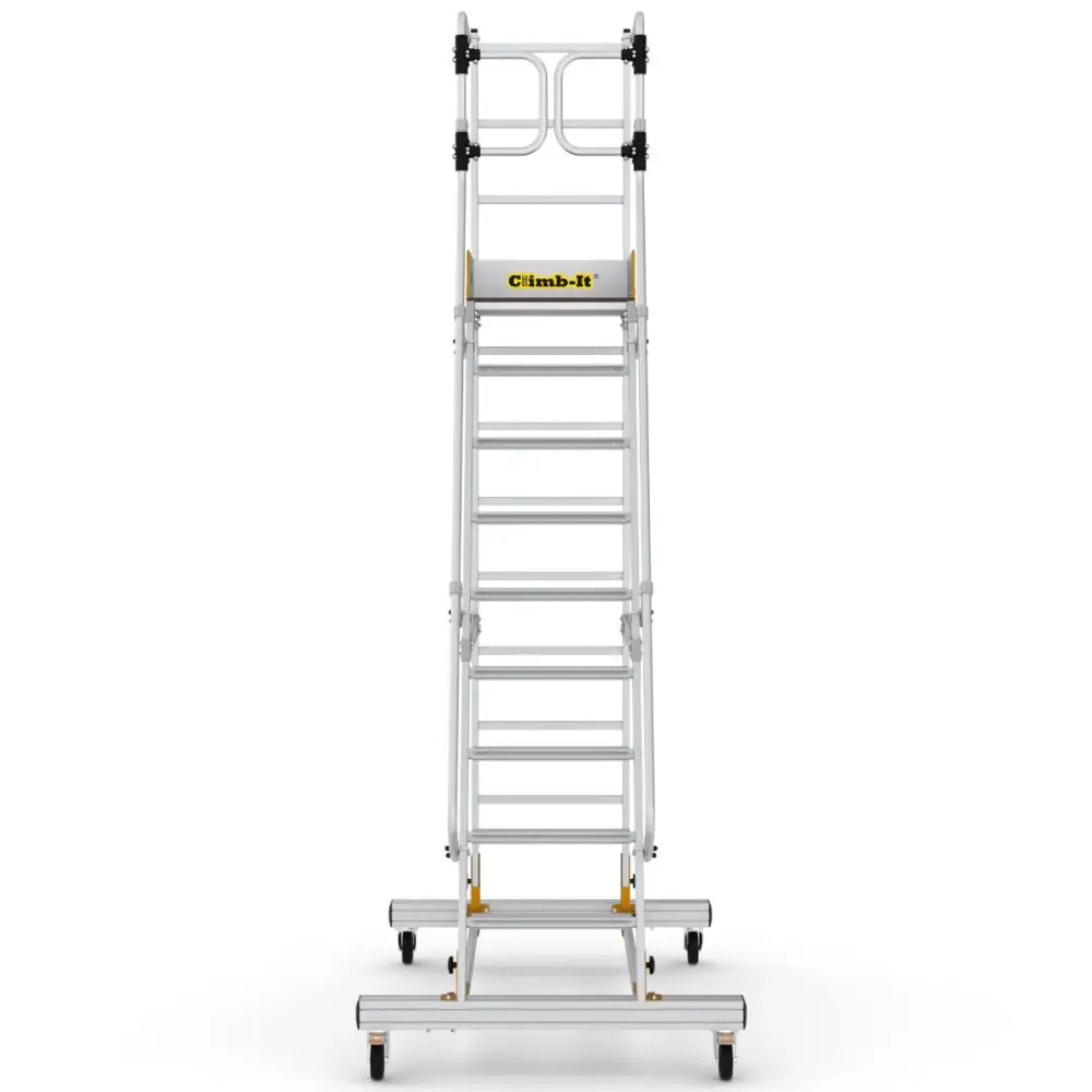 Climb-it mobile steps with safety gate