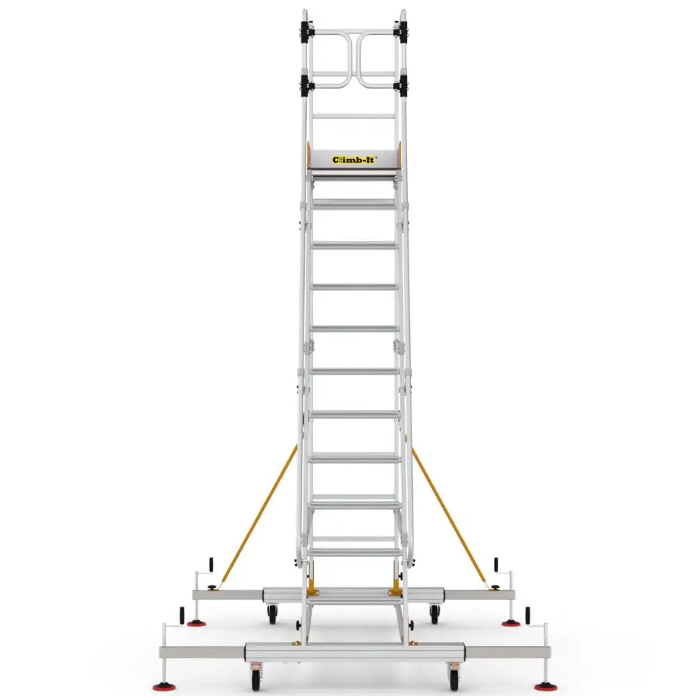 Climb-it mobile steps with safety gate