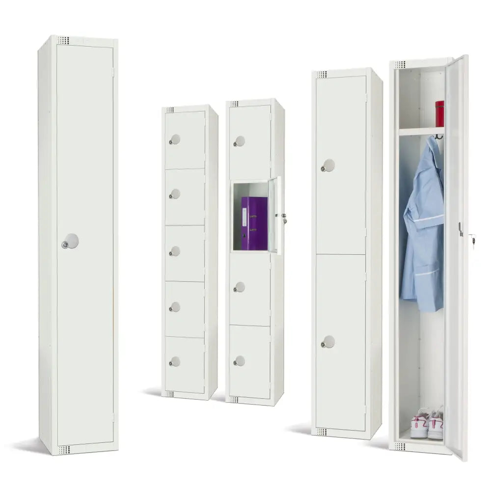 Elite white lockers