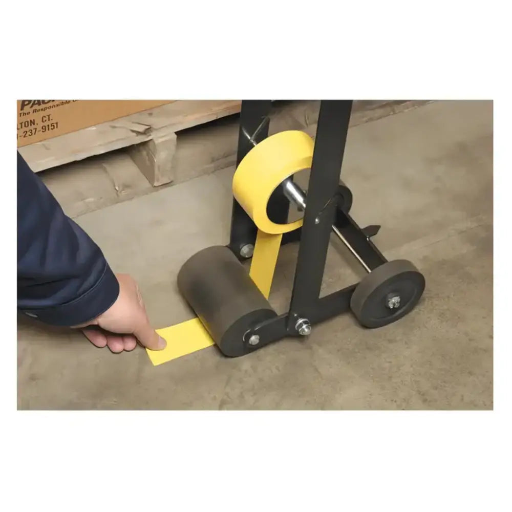 Floor lane marking tape applicator