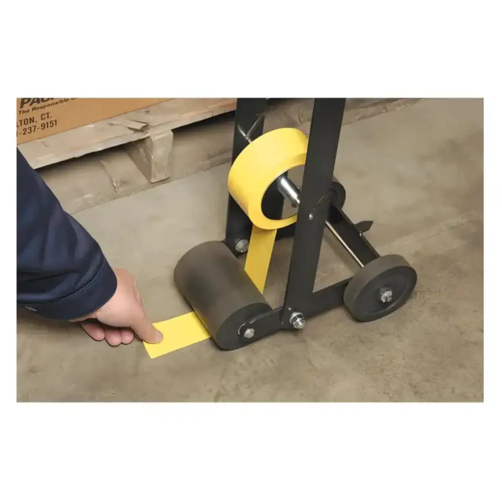 Floor lane marking tape applicator