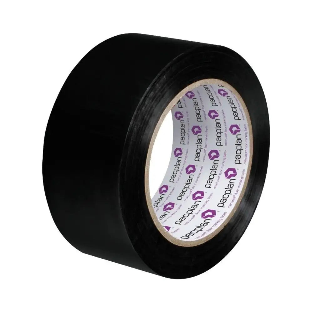 Floor lane marking tape black 50mm x 33m (18 rolls)