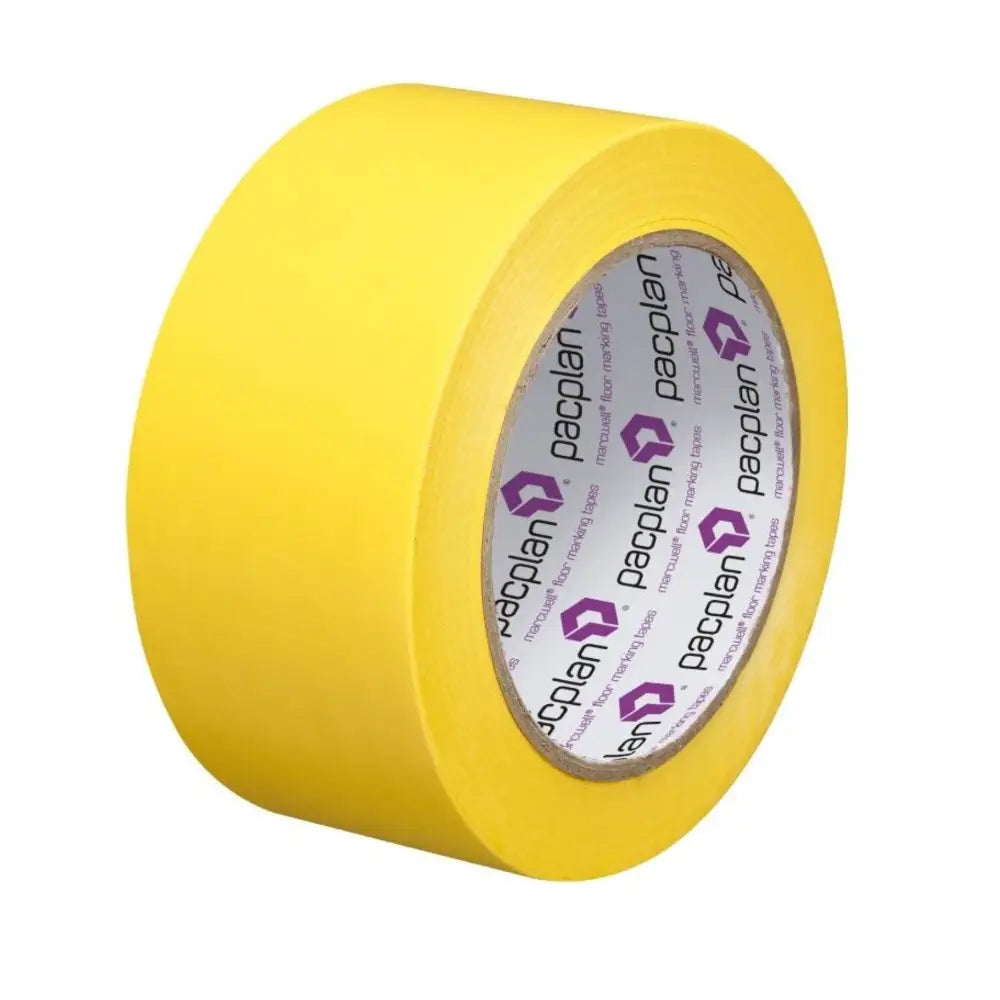 Floor lane marking tape yellow 50mm x 33m (18 rolls)
