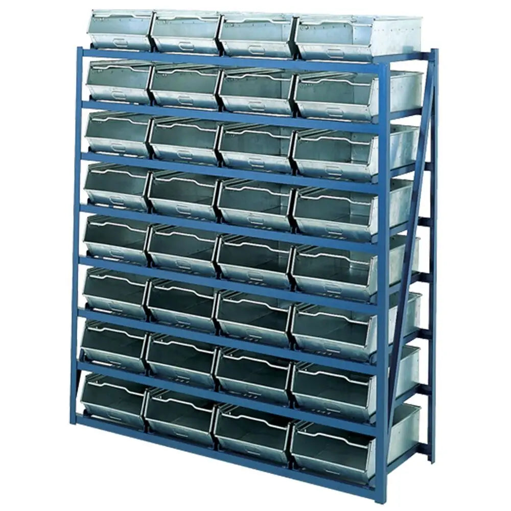 Galvanised bin racks