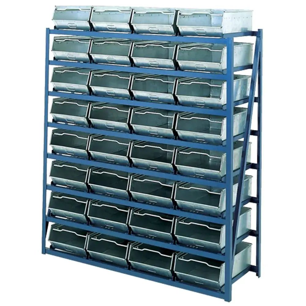 Galvanised bin racks