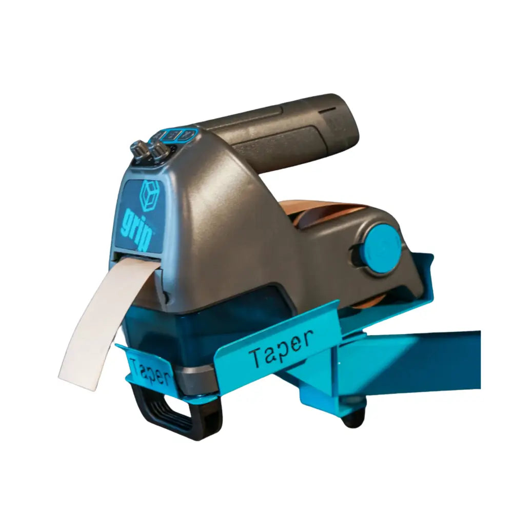 Grip taper hand water activated tape dispenser