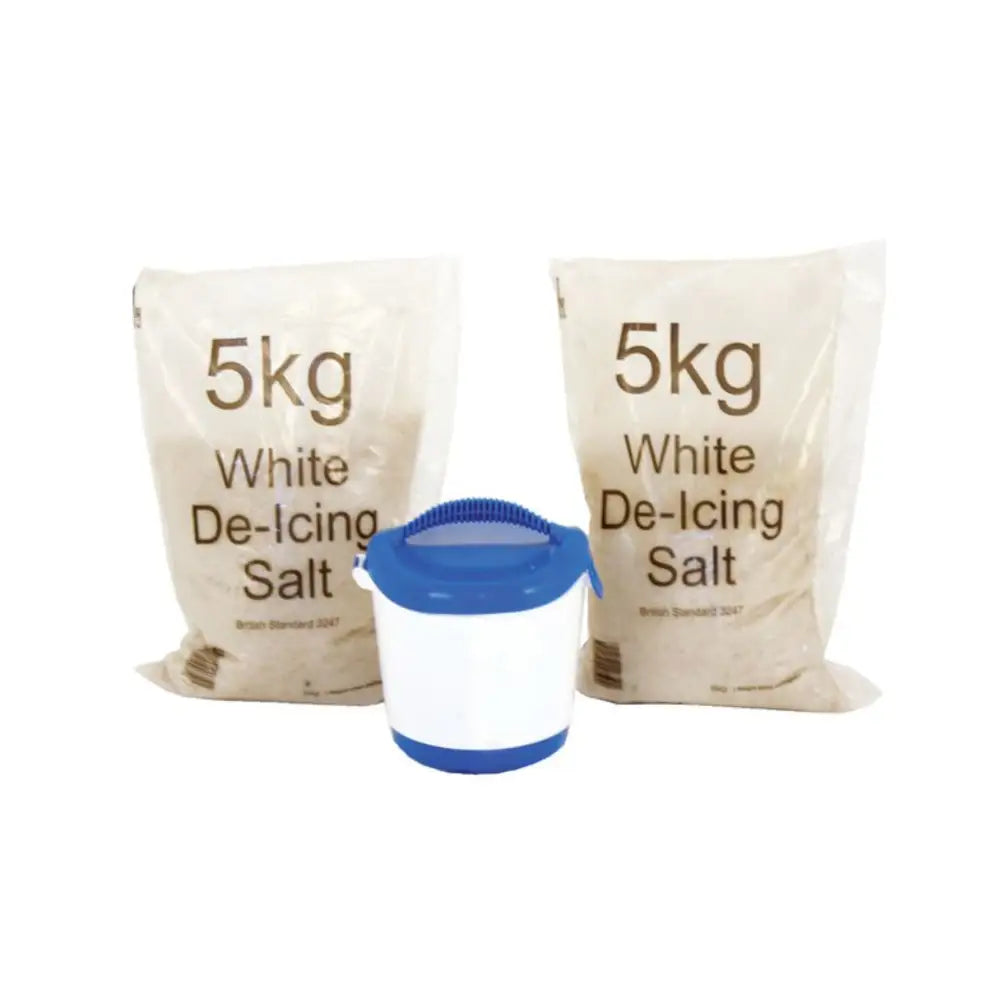 Handheld salt/grit spreader kit