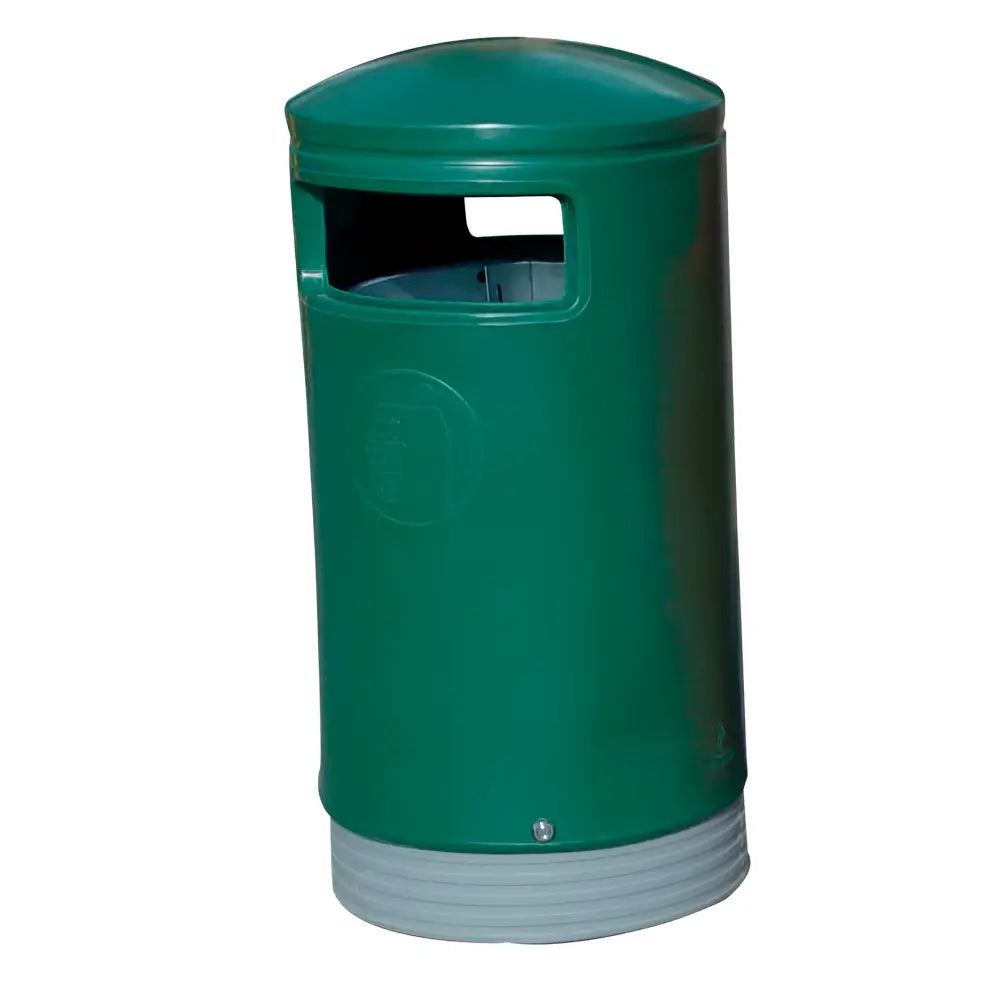 Hooded top litter bins
