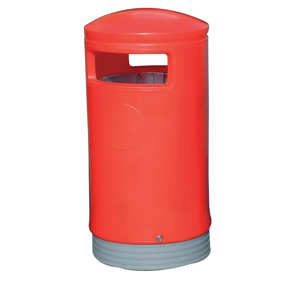 Hooded top litter bins