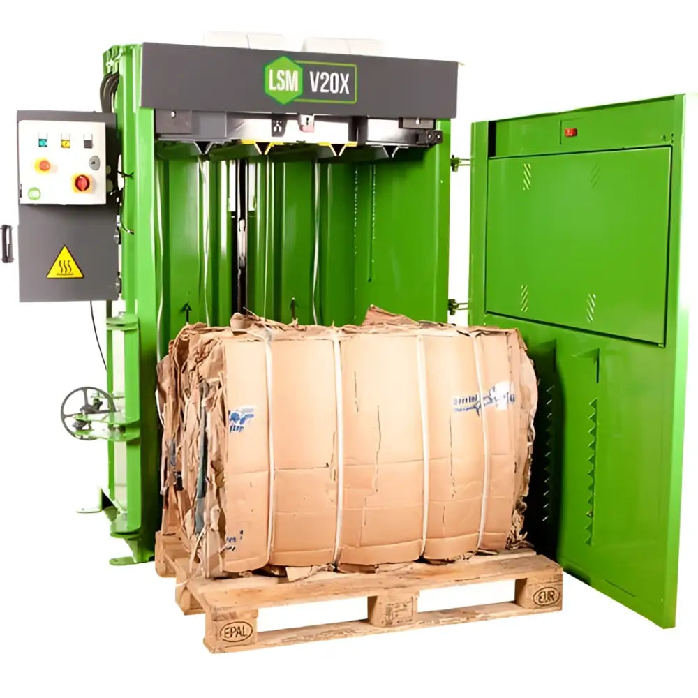 Lsm v20 cross ram cardboard and waste baler