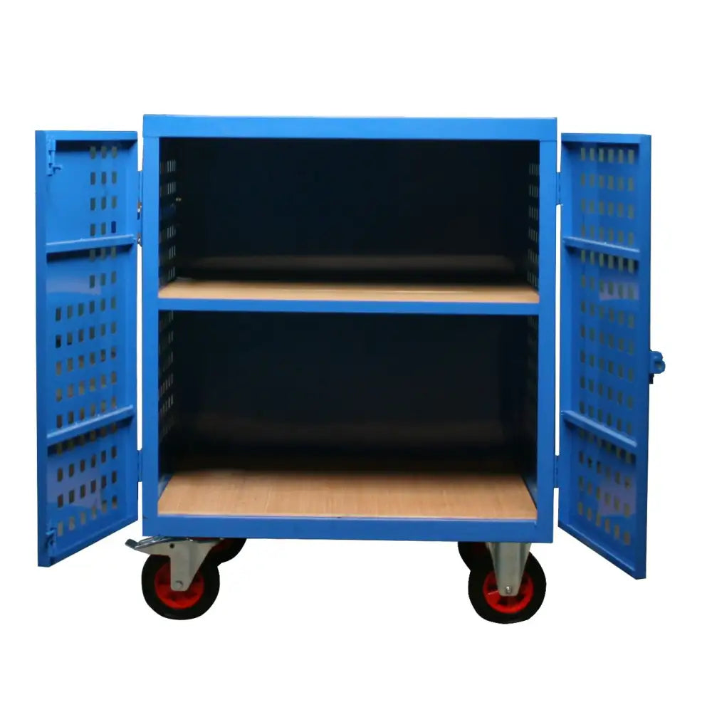 Mobile storage vault cabinets