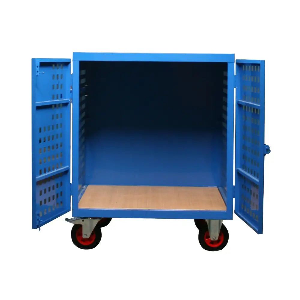 Mobile storage vault cabinets