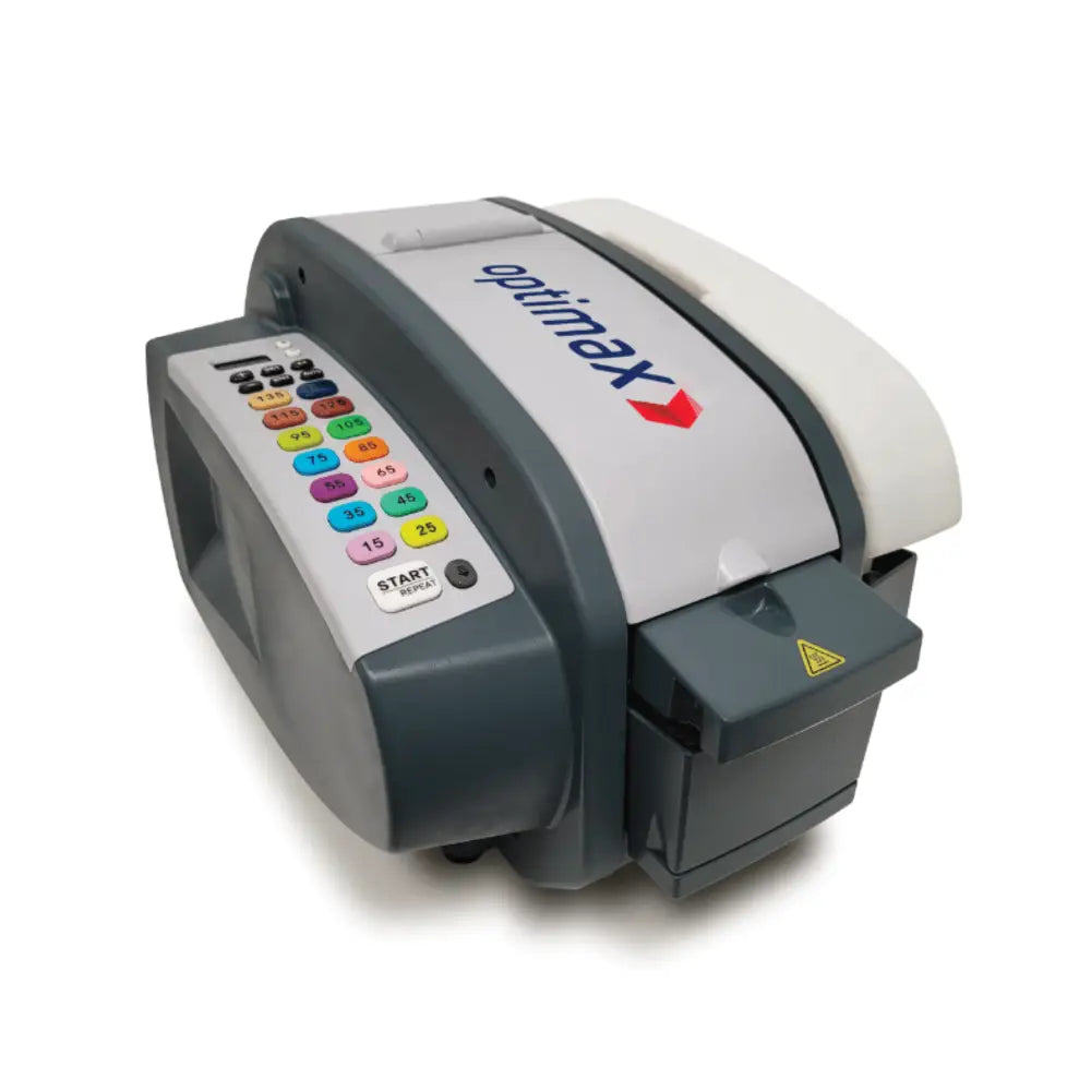 Optimax om700 electronic gummed paper tape dispenser & 12 rolls