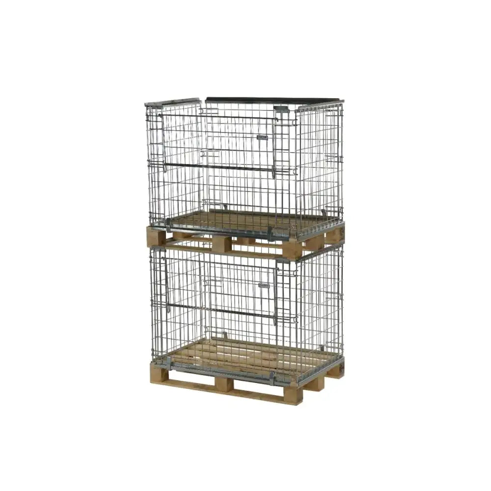 Pallet retention cages