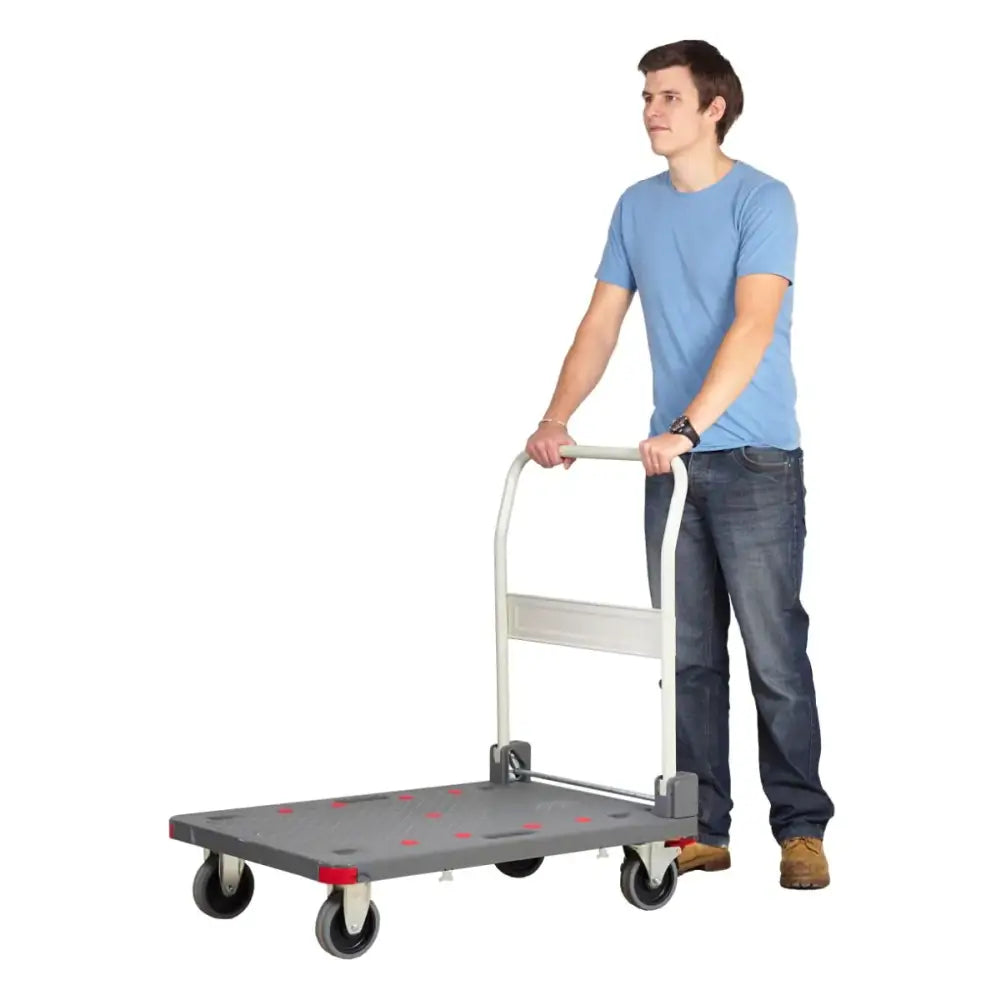 Pro-dek heavy duty platform trolleys with quiet castors