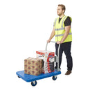 Proplaz blue platform trolleys