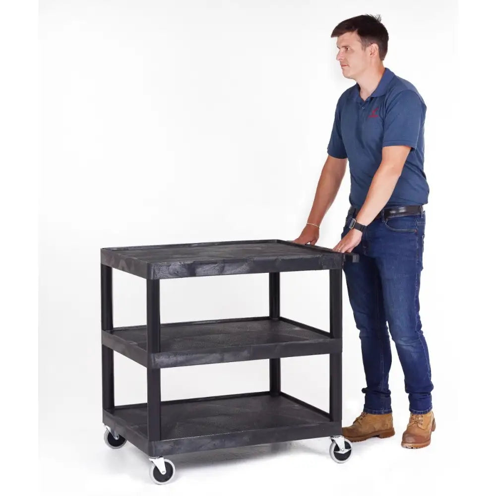 Proplaz superstrength plastic multi-purpose trolleys - shelves
