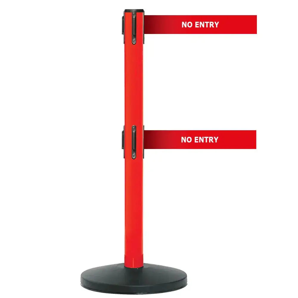 Safety belt barriers - messaged