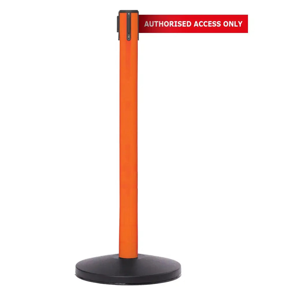 Safety belt barriers - messaged