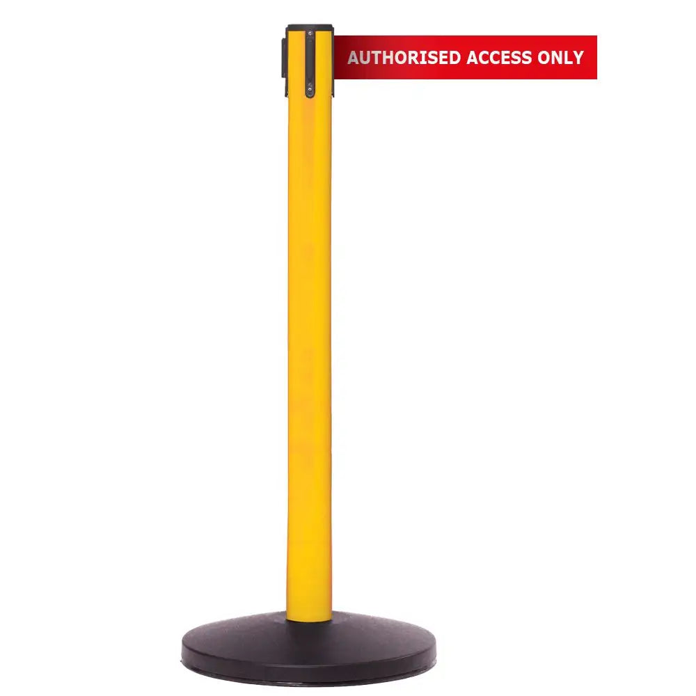Safety belt barriers - messaged