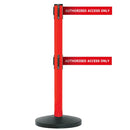 Safety belt barriers - messaged