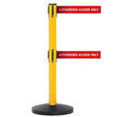 Safety belt barriers - messaged