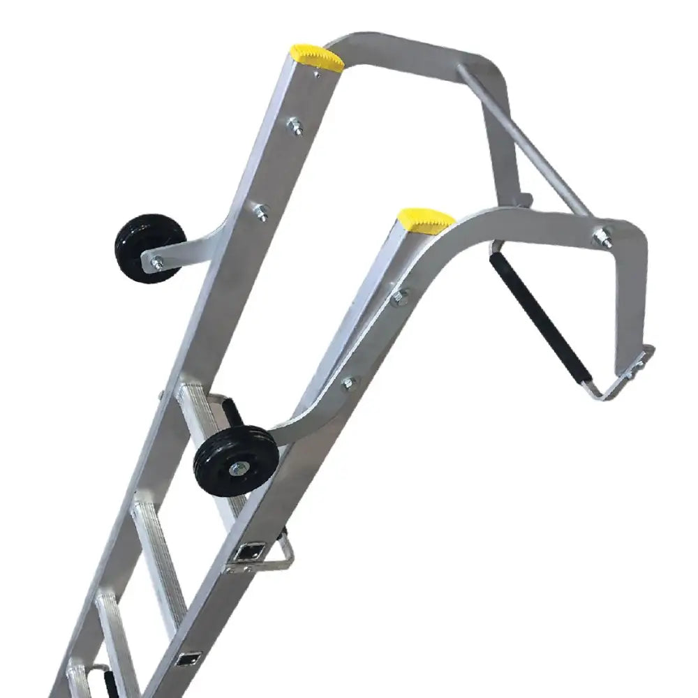 Single section push up roof ladders