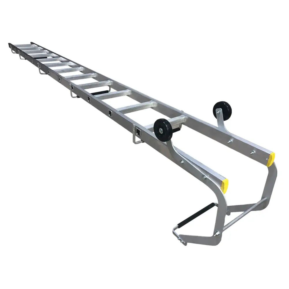 Single section push up roof ladders