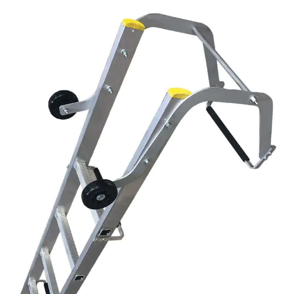 Single section push up roof ladders