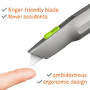 Slice auto-retractable metal body warehouse utility knife x 12