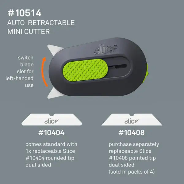 Slice auto-retractable mini cutter