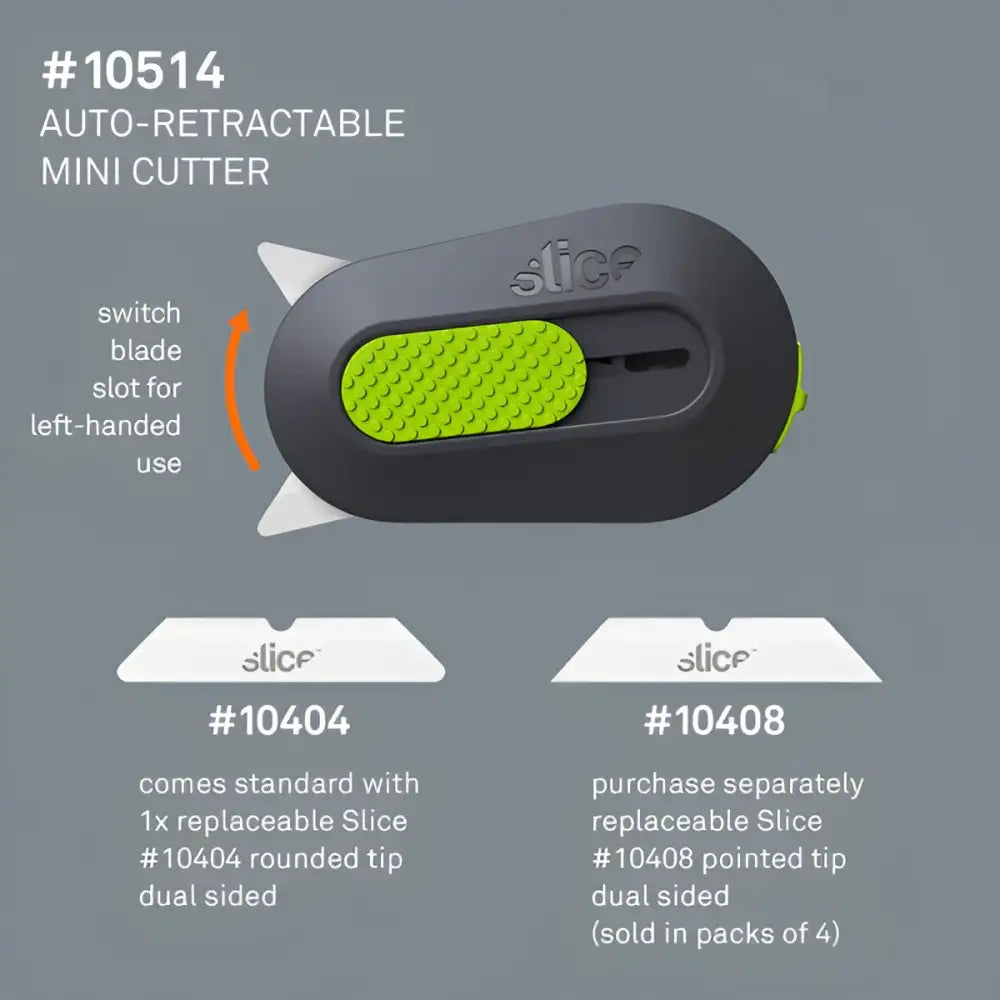 Slice auto-retractable mini cutter