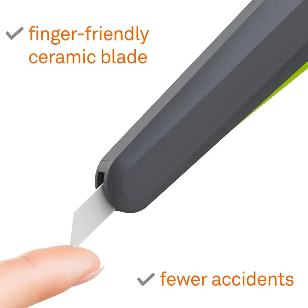 Slice auto-retractable squeeze-trigger utility knife x 12