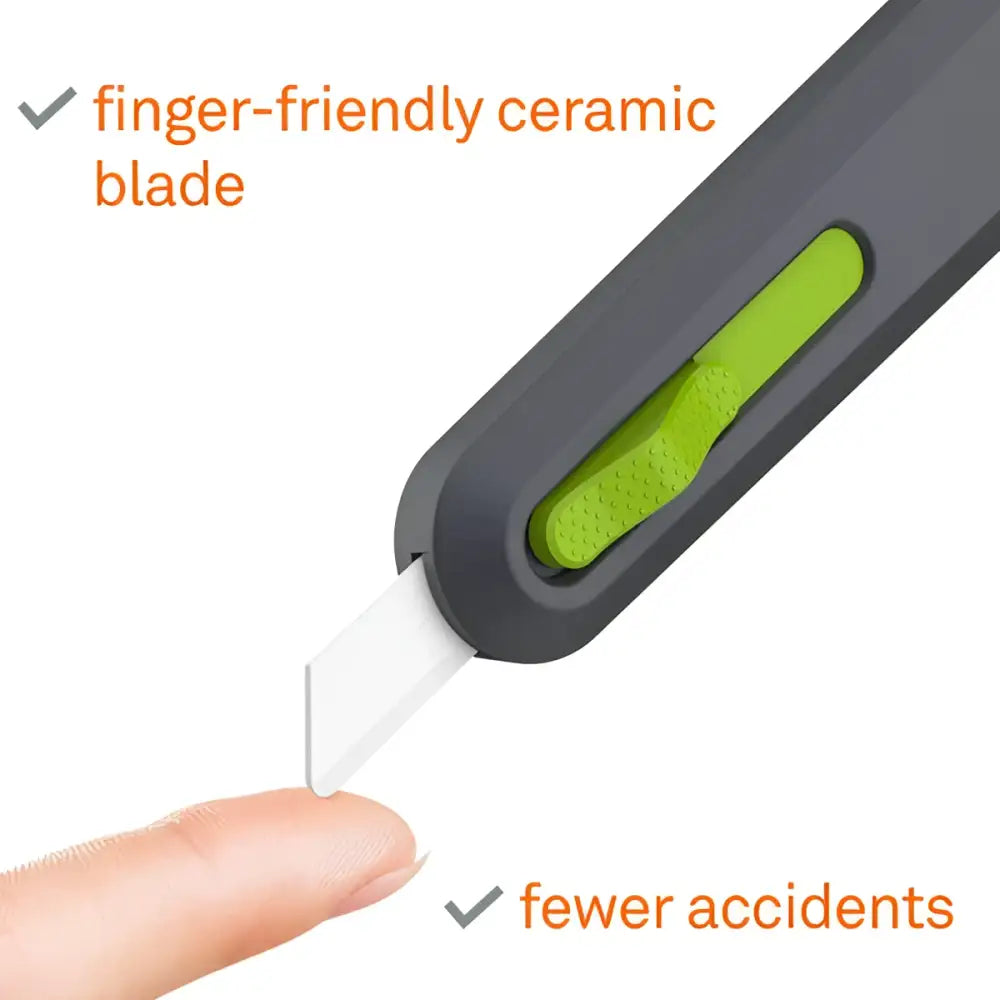 Slice auto-retractable utility knife rounded tip blade x 12
