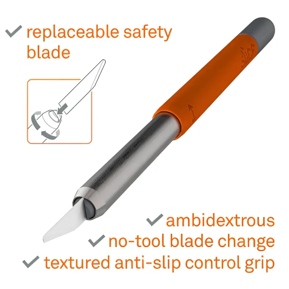 Slice craft knife with safety cap