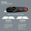 Slice edc folding warehouse safety knife