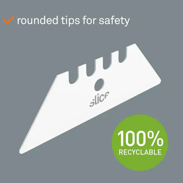 Slice rounded tip ceramic utility blades x 2