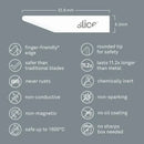 Slice straight edge rounded tip craft blades